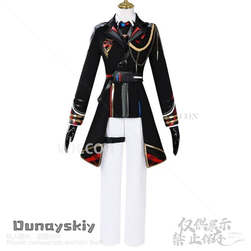 Anime Game Love And Deepspace Cosplay Heroine Caleb Xia Yizhou Costume Air Captain Punk Uniform Long Wigs Girls Woman Customized