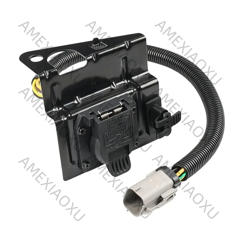 

1Pc Car Trailer Tow Wiring Harness Plug with Connector & Mounting Bracket For Ford F250 F350 Super Duty Pickup YC3Z-13A576-CA AM