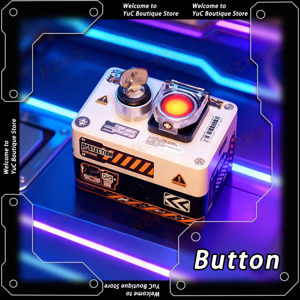 Computer Mainframe Wired On-off Button Desktop Chassis External Major Decision Nuclear Launch Double Switch Gifts