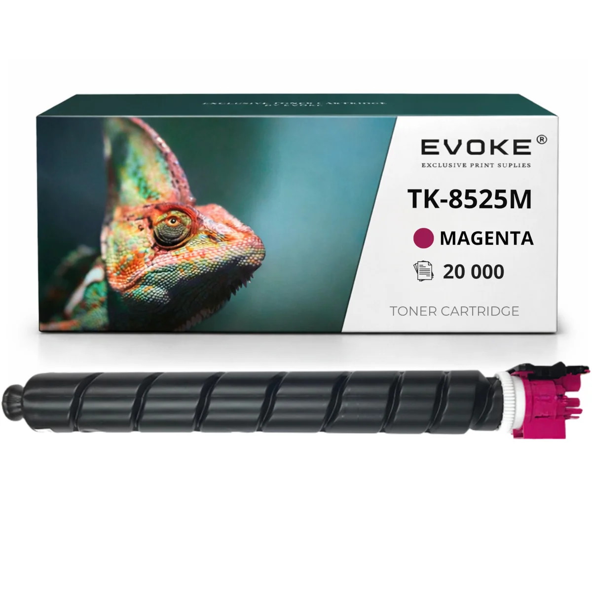 Evoke Compatibele Toner voor Kyocera Tk8525M Tk-8525M Eky510 Tk-8525 Tk8525 Magenta 20000 Pagina's Taskalfa 4052Ci/4053Ci