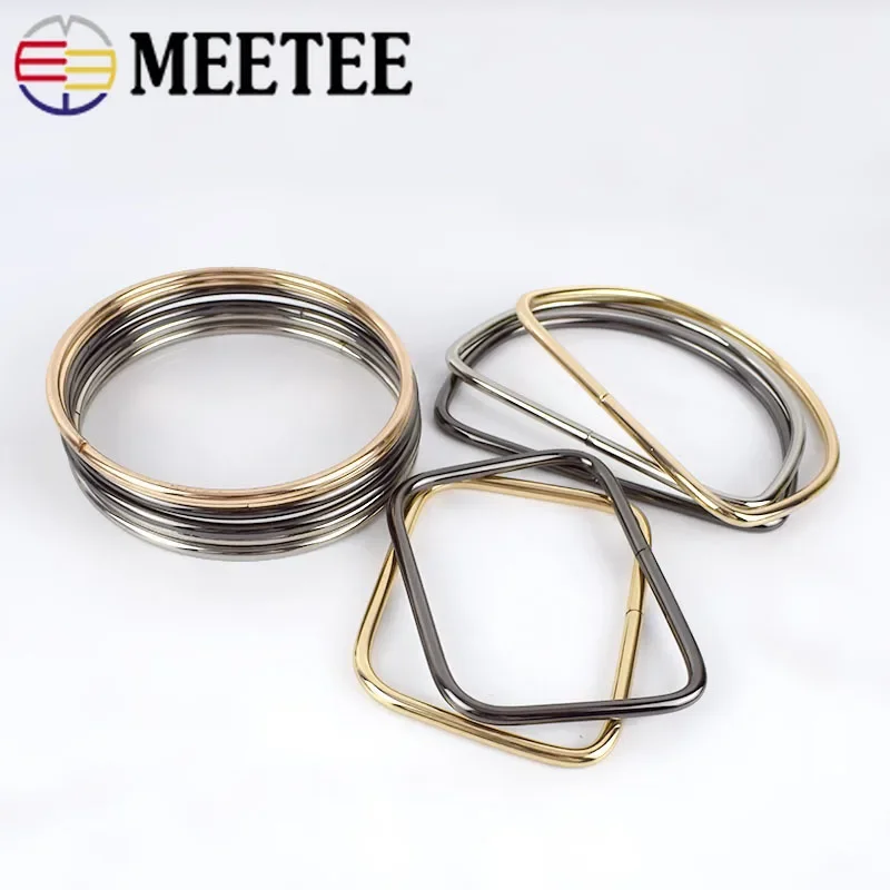 2/4Pcs Meetee Bags Handle Metal O D Ring Buckles Frame Handbag Purse Shoulder Belt DIY Replacement Leather Craft Accessaries