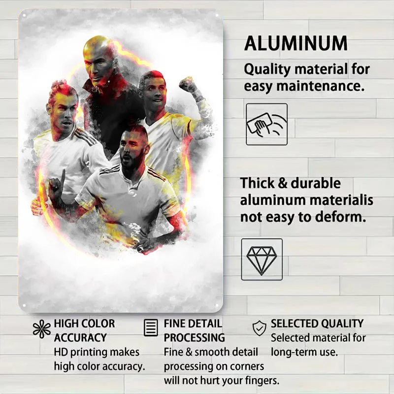 Coach N Players 3 علامات معدنية ملصق رياضي لوحة معدنية عتيقة علامة صفيح مخصصة لتزيين جدران الفن صور جدار ديكور