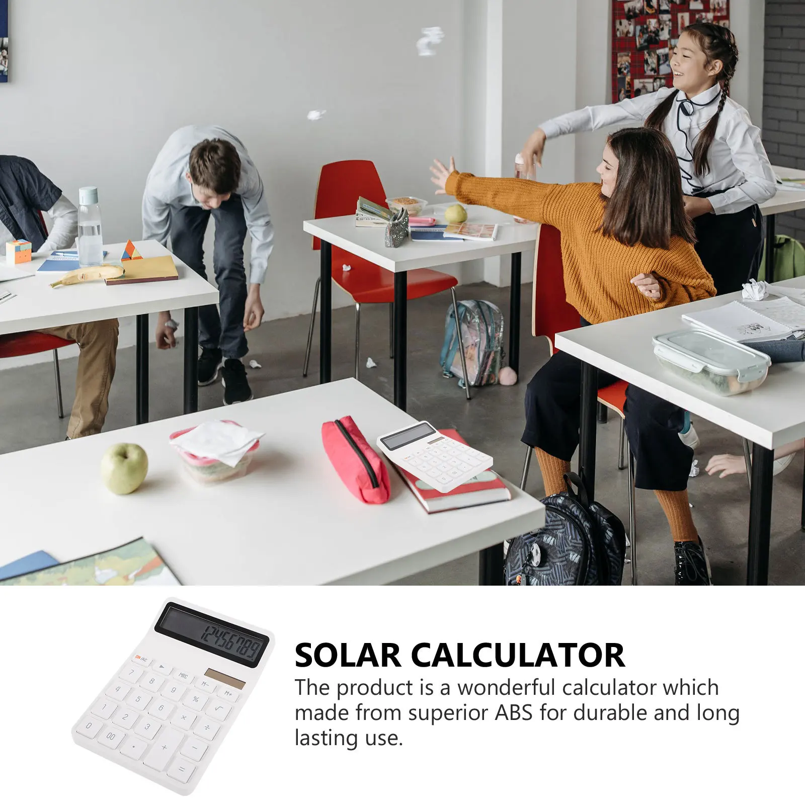 

Scientific Calculator Kids Student Plastic Solar Counting Supply School Office Accessory Scientific Calculator