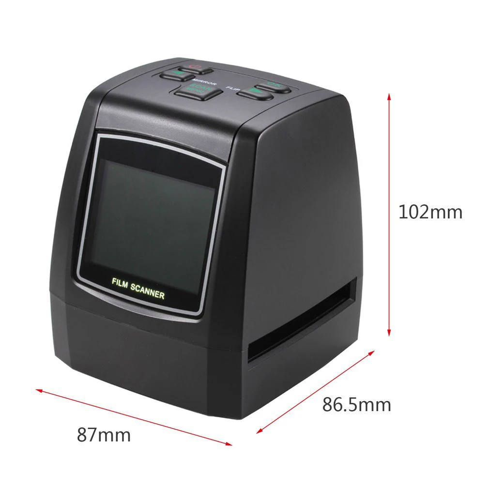Imagem -05 - Tela Lcd Film Scanner 2.4 22mp Converte 126kpk 135 110 Super Negativo Slide Digital Photo Viewer Built-in 128mb de Memória