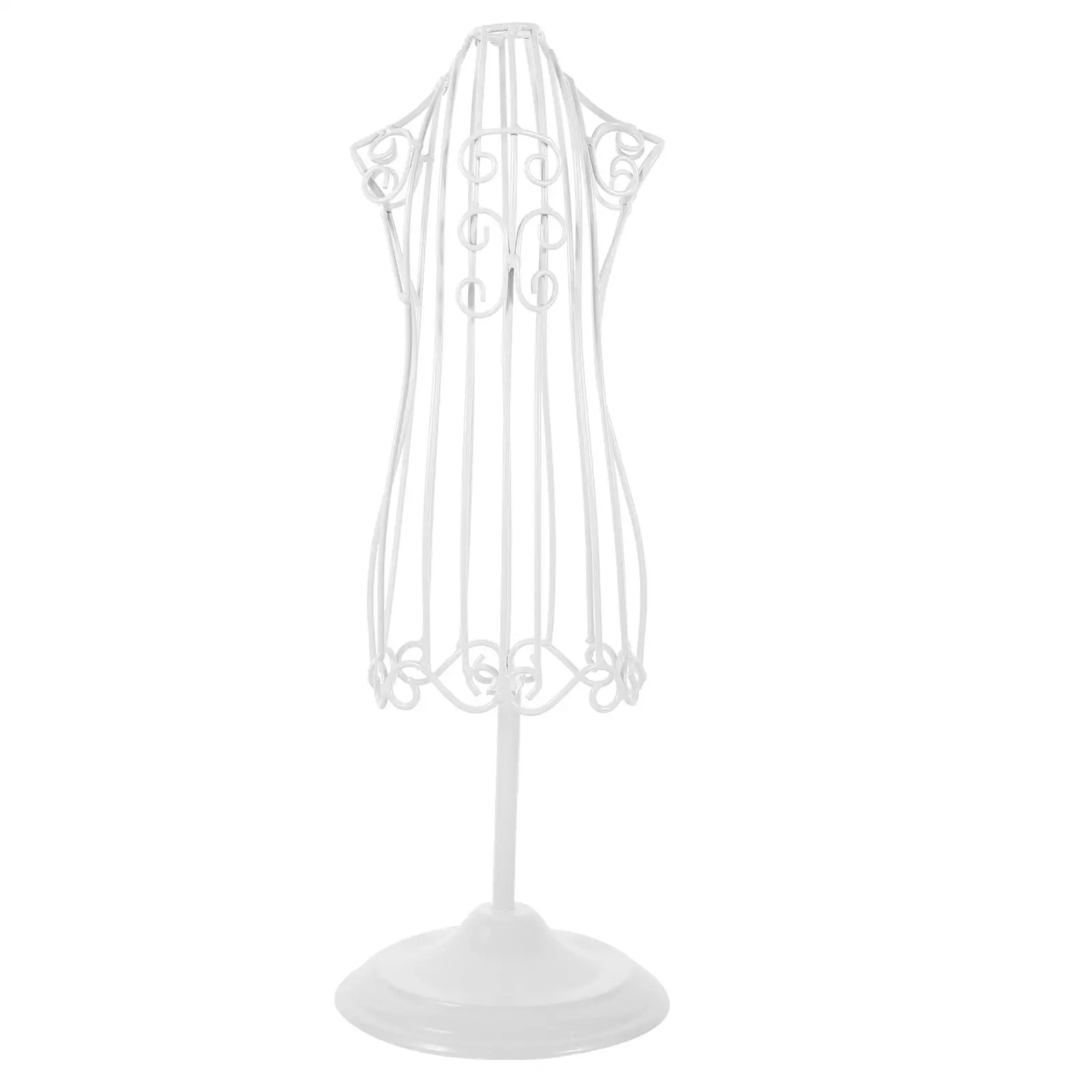 

Iron Pet Stand White Dog Clothes Rack Infant Dress Mannequin Organizer Kitten Hanger Dress Mannequin Storage Solution