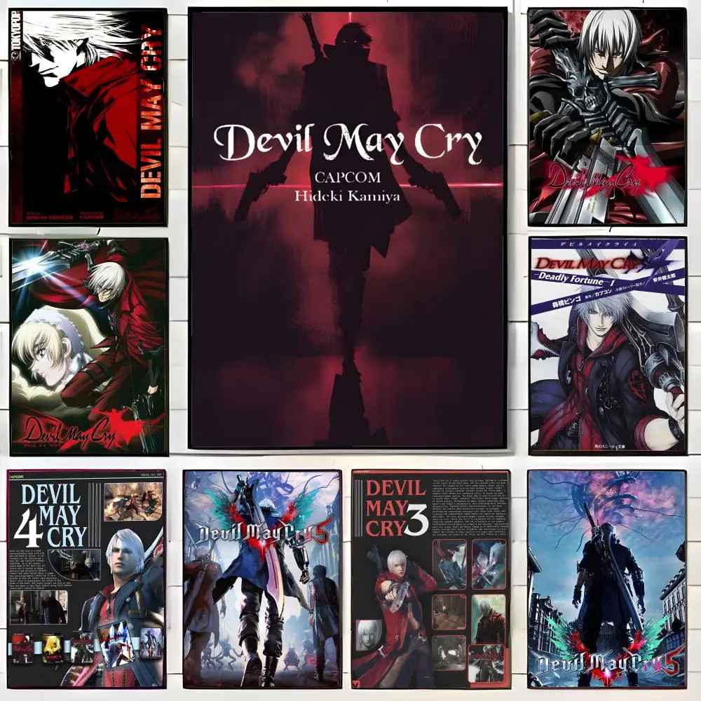 Action Game Devil May Cry Poster Wall Art Print Decorative Mural Home Decor Gift Unframed