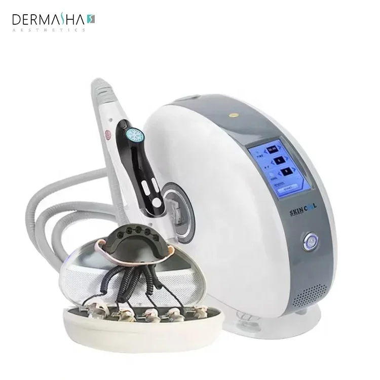 Dermasha 2024, gran oferta, masajeador de dedos dorados para el cuidado de los ojos, máquina de belleza, masaje facial y corporal, Ems, microcorriente, diamante, dedo dorado