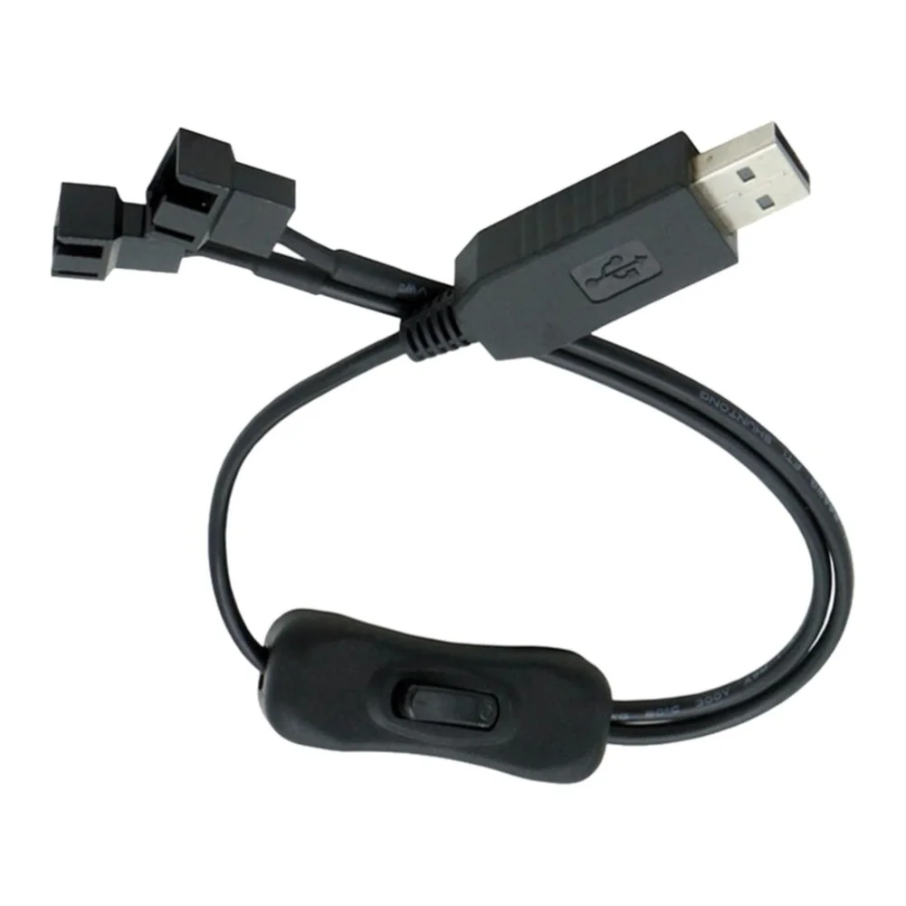 Tinned Copper Conductors USB To 4Pin Fan Cable PVC Insulation Material USB To 4-pin Fan Cable USB Power Adapter