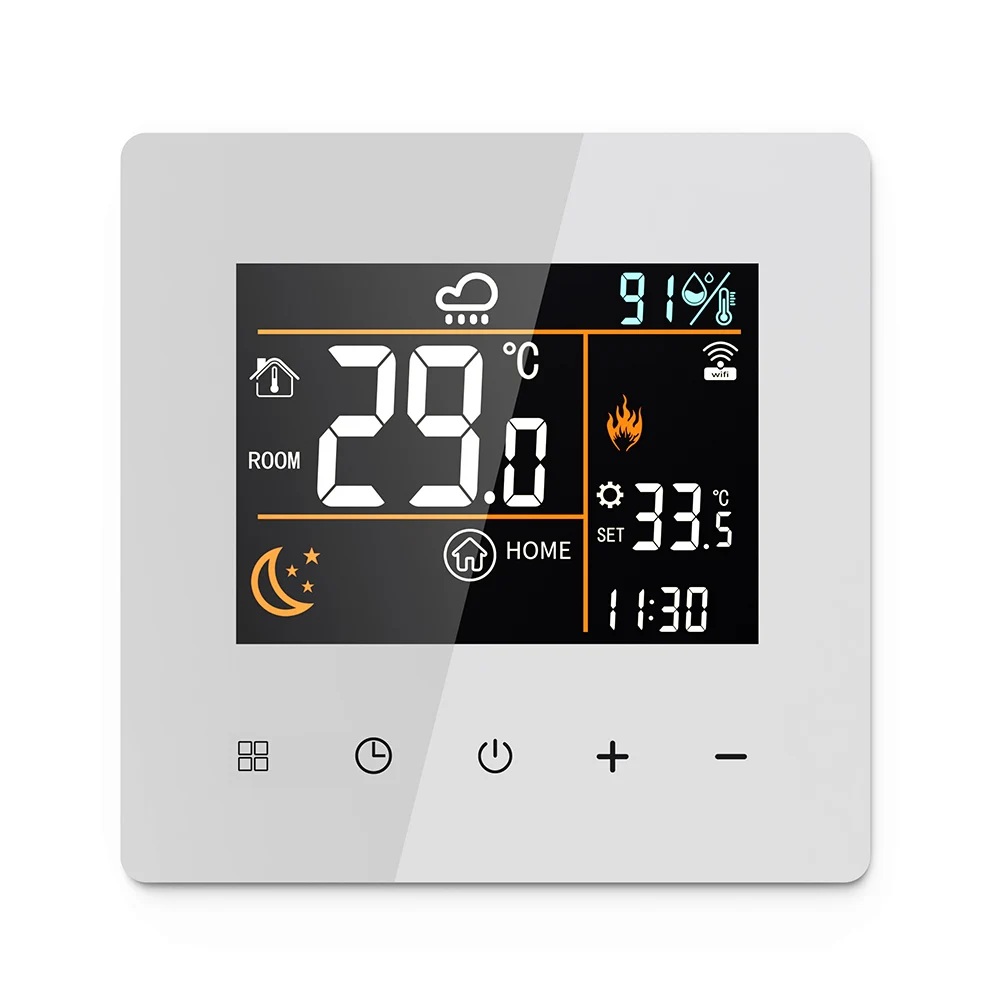 WiFi Remote Control Thermostat Temperature Monitor WiFi Thermostat Programmable Heating Schedule Remote Control