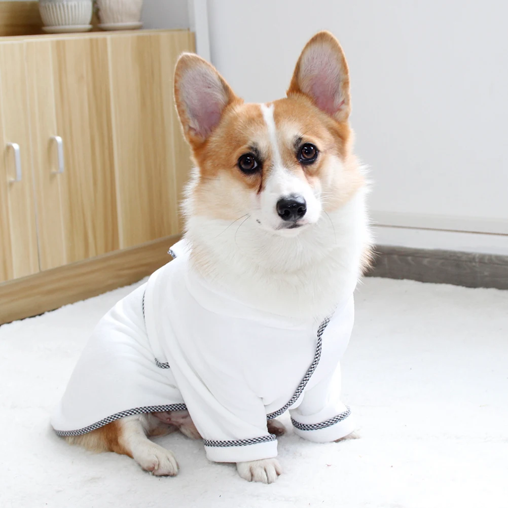 

Bathrobe Pajamas Nightgown Dog Quick-Drying Robe Nightgown Cat Robe Warm Autumn Winter Small Pets