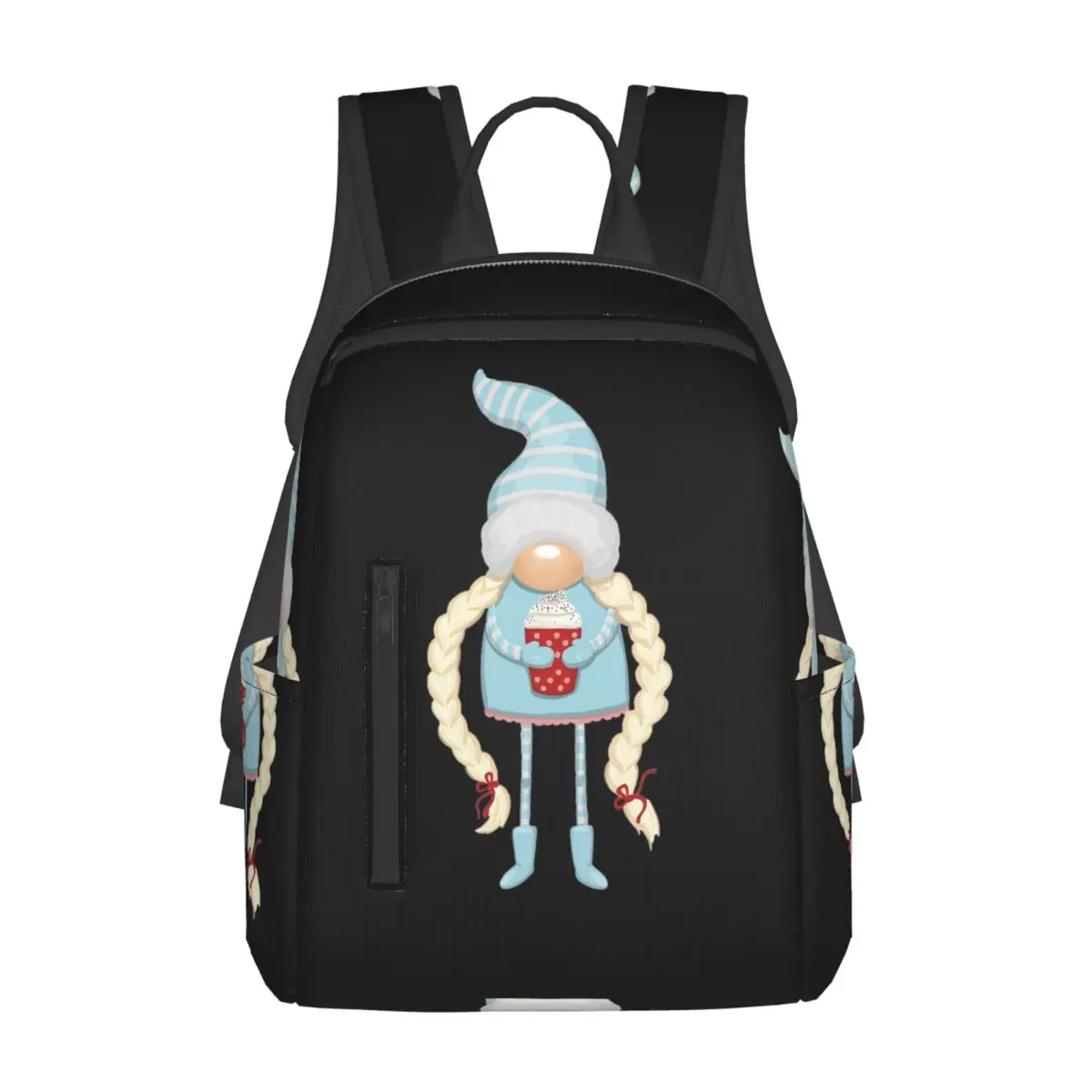 クリスマスノーム-コーヒーバックパック付き-デイパック-大容量-男の子-女の子-ブックバッグ-スクールバッグ-ショルダーバッグ-男性用-女性用
