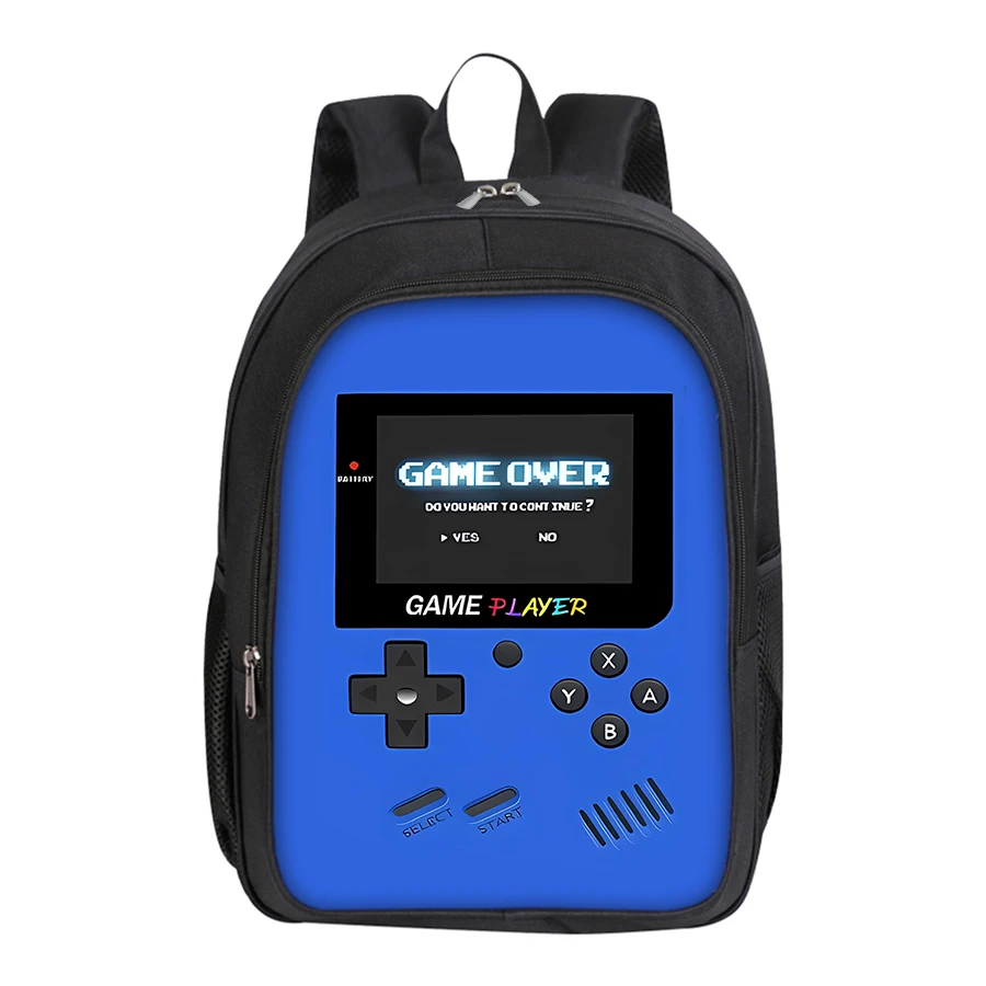 Gran oferta, mochila informal con diseño de consola de juegos, mochila de doble capa para niños/niñas, los mejores regalos, mochila escolar de dibujos animados en 3D
