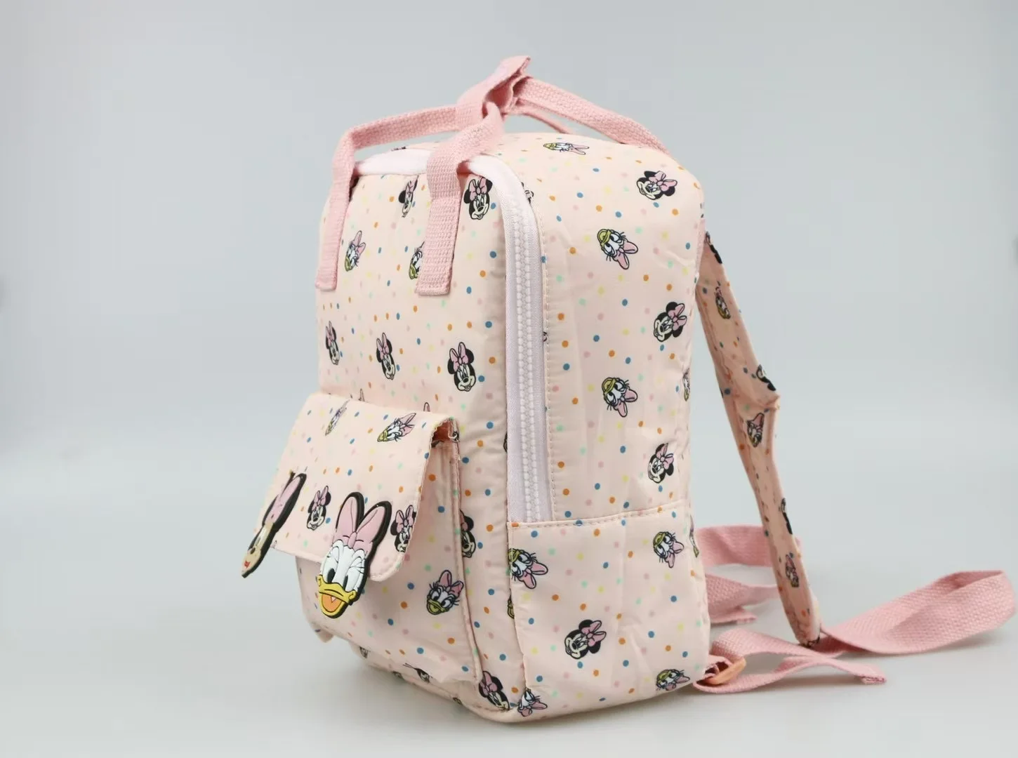 Minnie Mouse de dibujos animados de Disney, nueva mochila para niños, Mini mochila escolar, bolso de hombro bonito para niñas y niños