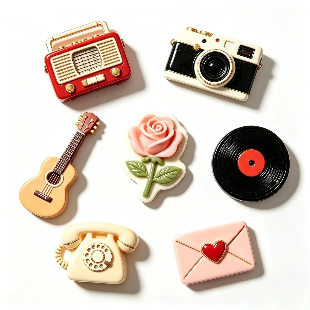 Custom Souvenir Epoxy Resin Fridge Magnet Personalized Epoxy Refrigerator Magnet Creative Home Decoration Refrigerator Stickers