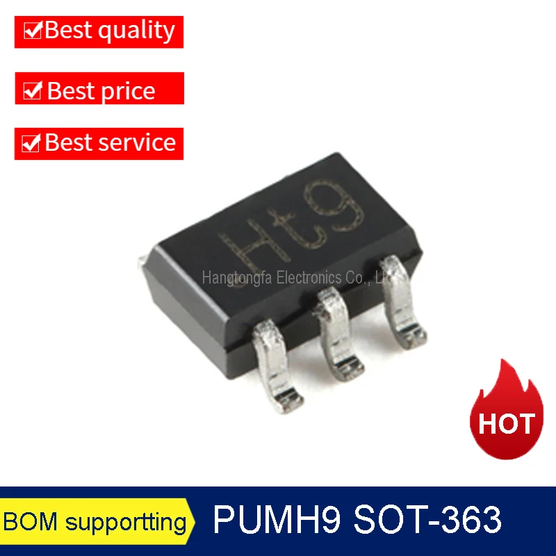 10PCS Origina PUMH7 PUMH9 PUMH10 PUMH15 13 MARKING Ht9 Ht0 H1t H2t Ht7 H0t SOT363 SMD DIODE