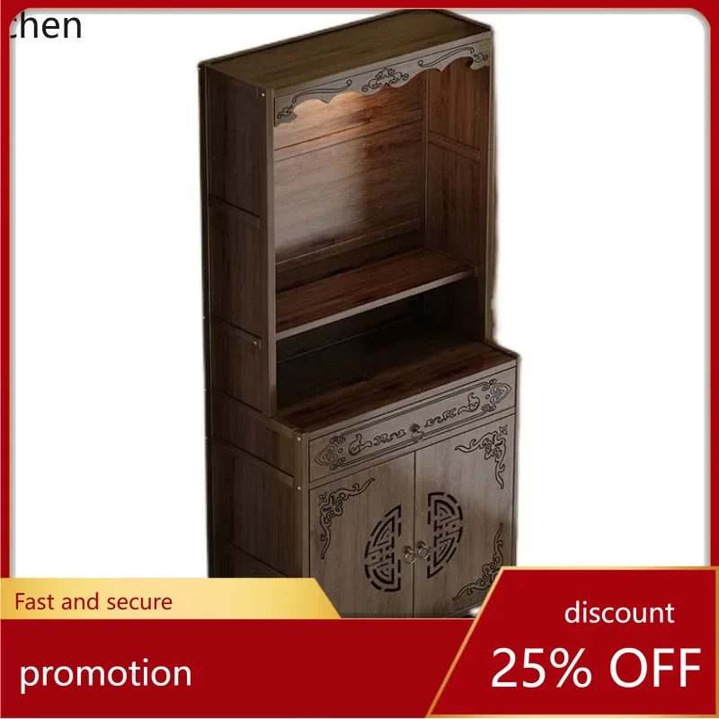 ZML Solid Wood Buddha Shrine Cabinet Altar Table Home Use New Chinese Style Simple Buddha Table
