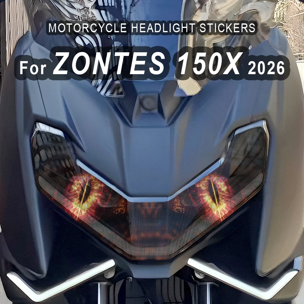 

Модные наклейки на фары мотоцикла, аксессуары для Zontes 150X ZONTES 150 X 150x 2026, защитные наклейки на фары мотоцикла