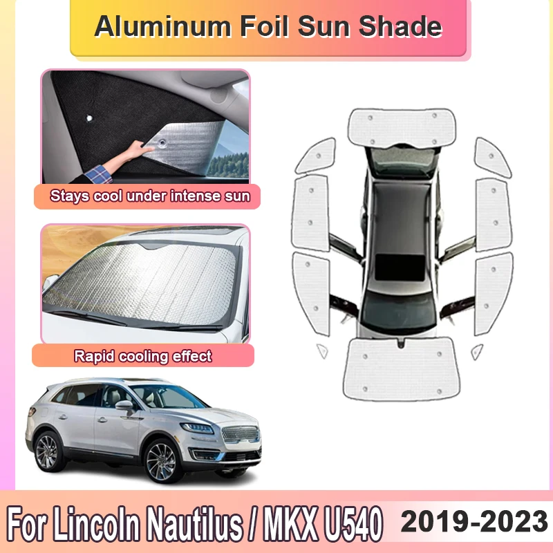 Parasoles para Lincoln Nautilus, accesorios MKX Legacy Grand Legacy U540 2019 2020 2021 2022 2023, parasol para parabrisas de coche