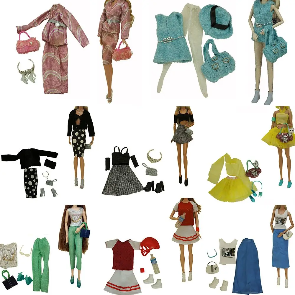 Suitable for 30cm Doll Accessories Wear Skirt Doll Clothes Suit Mini Coats Decorative Collocation Dress