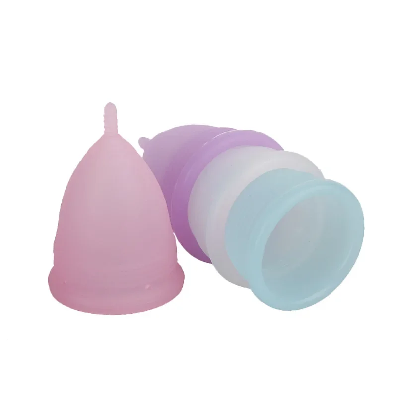 S/L 2pcs/set Silicone Menstrual Cup Feminine Hygiene Coppetta Mestruale Coupe Menstruelle Moon Period Cup Menstrual Cup