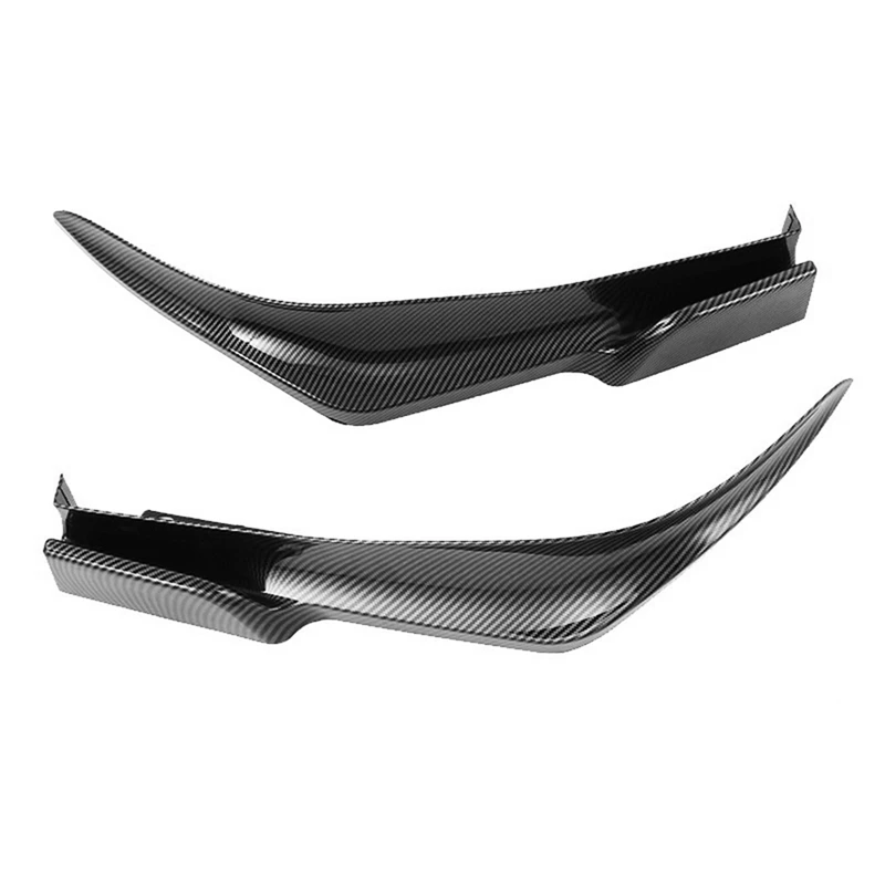 For Honda Civic 11Th 2022 Carbon Fiber Look Car Rear Bumper Lip Diffuser Splitter Canard Spoiler Protector Cover