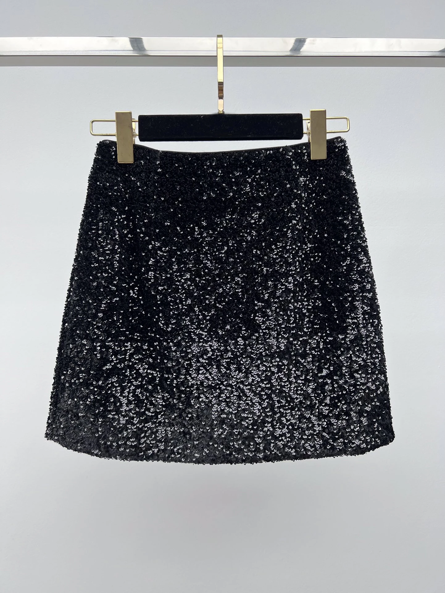 Semi-skirt Sequin decoration Fashion temperament Slim Soft and comfortable Exquisite elegant 2024 summer women's new hot