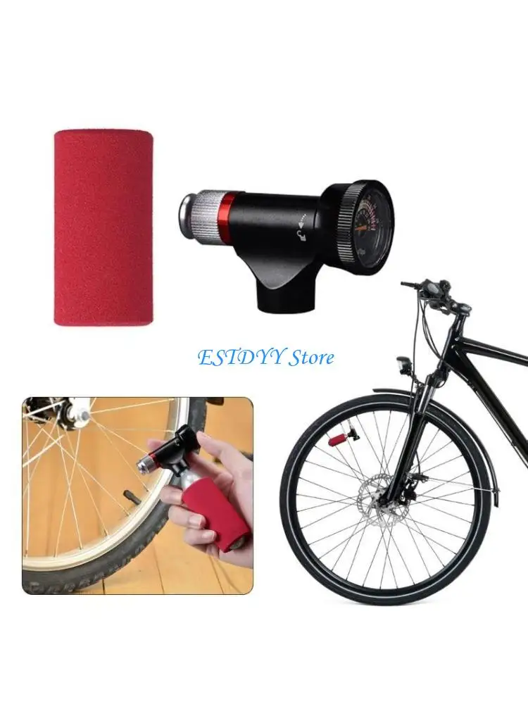

G6DE Road Bike CO2 Inflator Head Inflation Nozzle Bike Fast Inflation Accessories