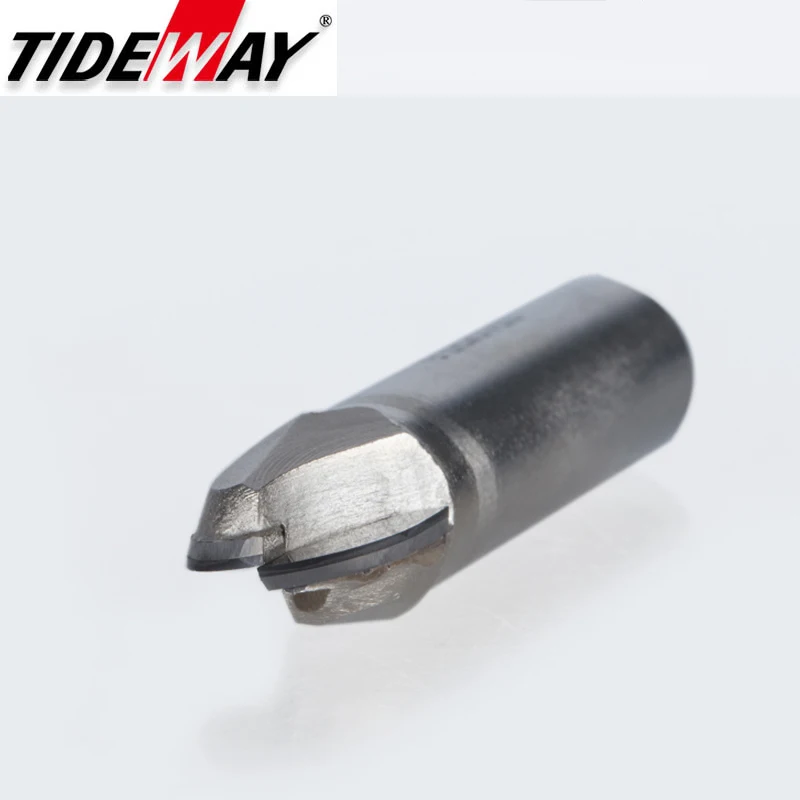 Tideway 1pcs Diamond Round Cove Box Router Bit PCD CVD Coating End Mill Milling Cutter Tools for Wood 1/2 Shank Round Nose Bits