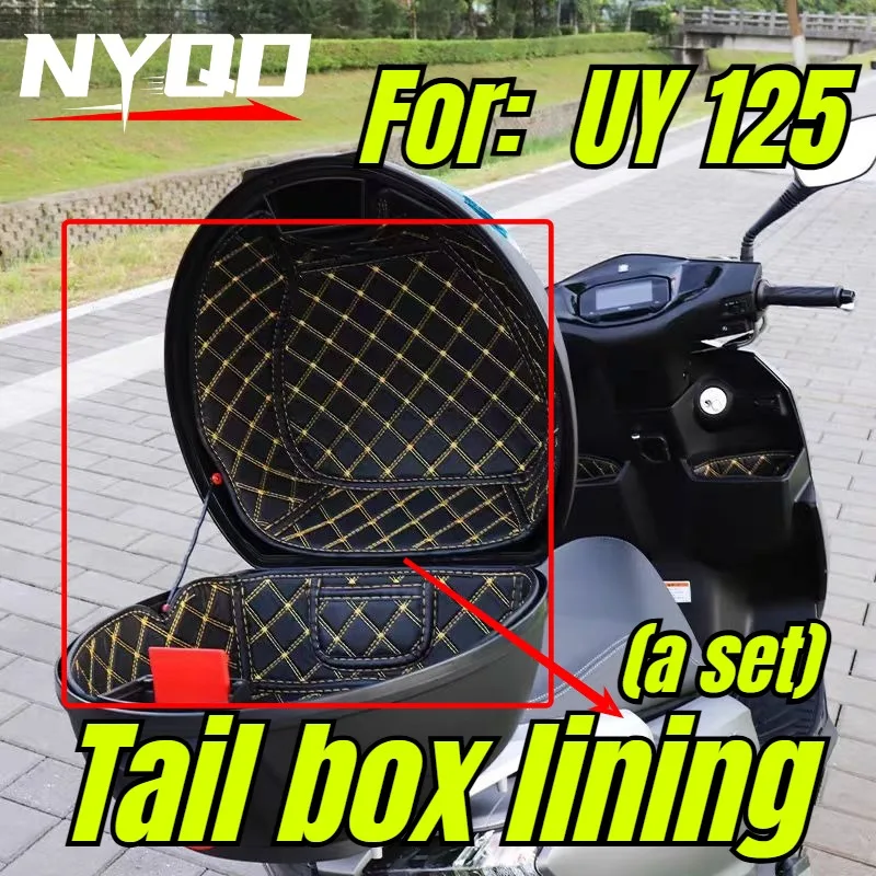 Modification Accessories Motorcycle Tail Box Upper and Lower Lining Protector Pad Set For UY125