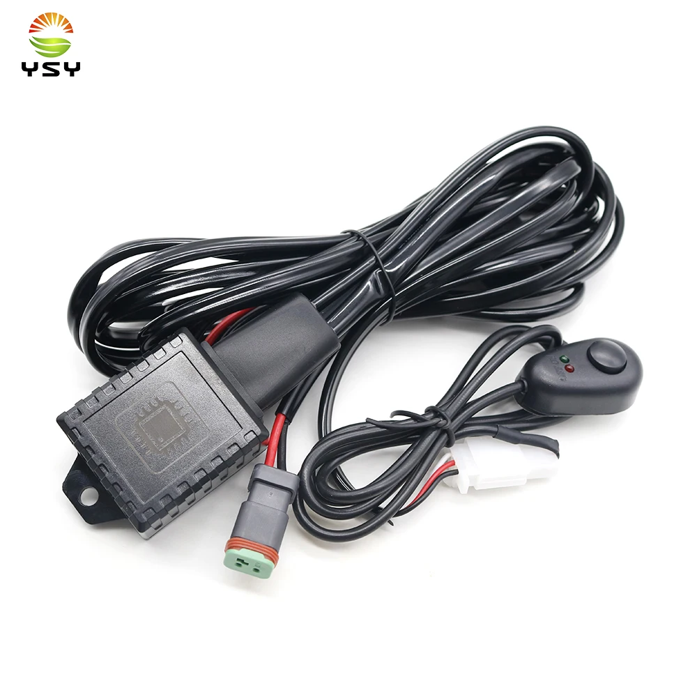 

Car LED Light wire 3-50V Wiring Harness Relay DT Cable Kit Fuse for Auto Driving Offroad Boats Ship Car Led Work Lamp 300W