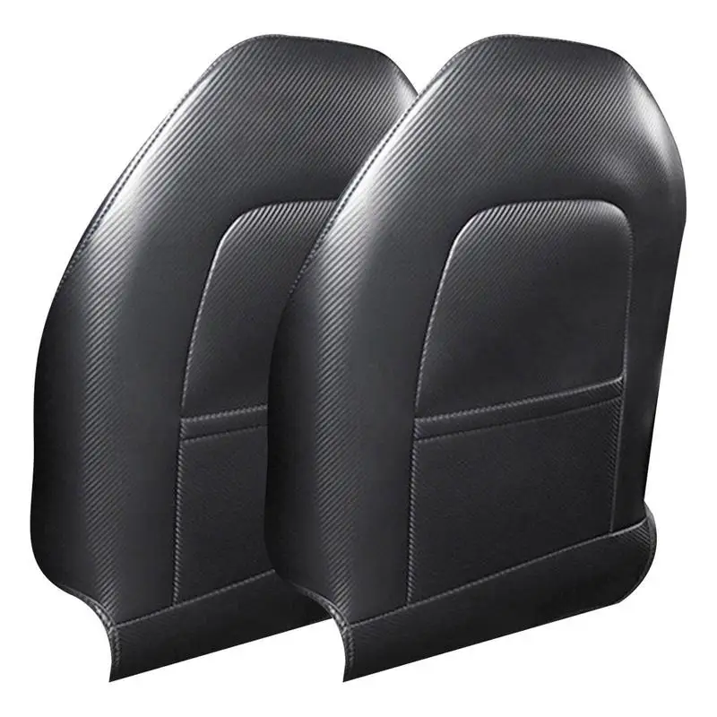 

ForTesla Model 3 Model Y Seat Back Anti Kick Pad Seat Back Pad Protector Interior Child Anti Dirty Leather Styling Durable 2Pack