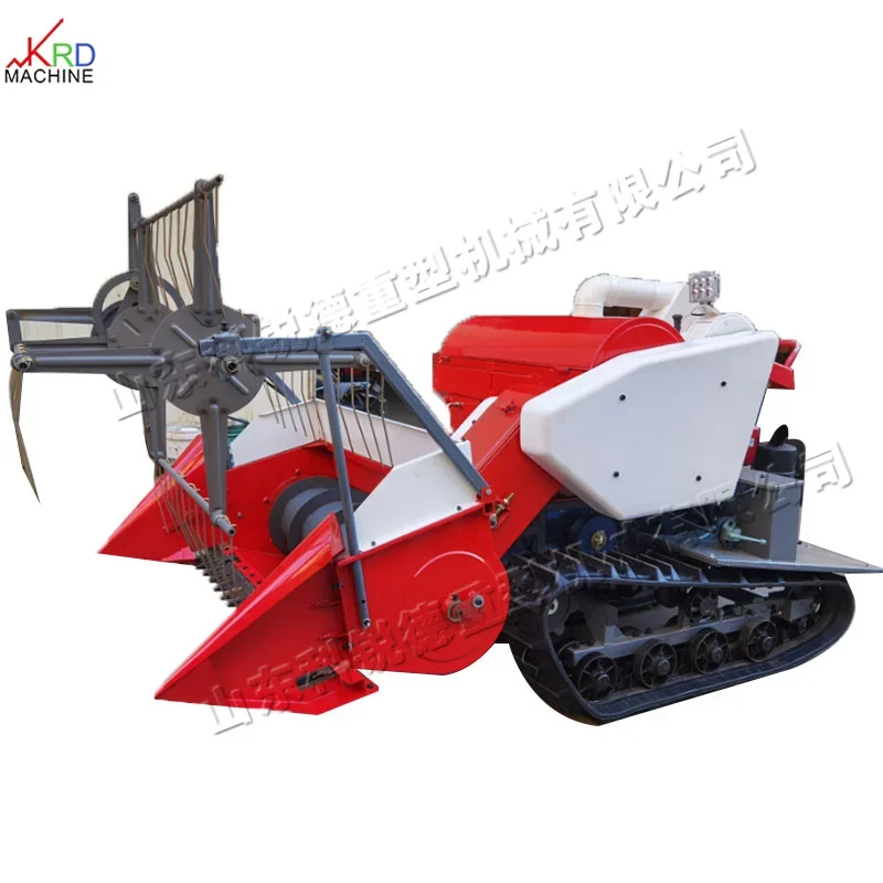 Multi-functional self-propelled rice cutting and sunning machine Gasoline model walk-behind forage harvester