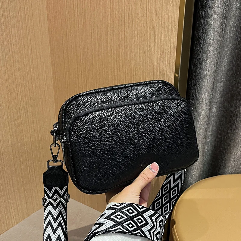 Stilvolle PU-Damentasche mit großem Fassungsvermögen, hochwertige minimalistische Schulter-Crossbody-Tasche, vielseitige, vintage-inspirierte, kompakte quadratische Tasche