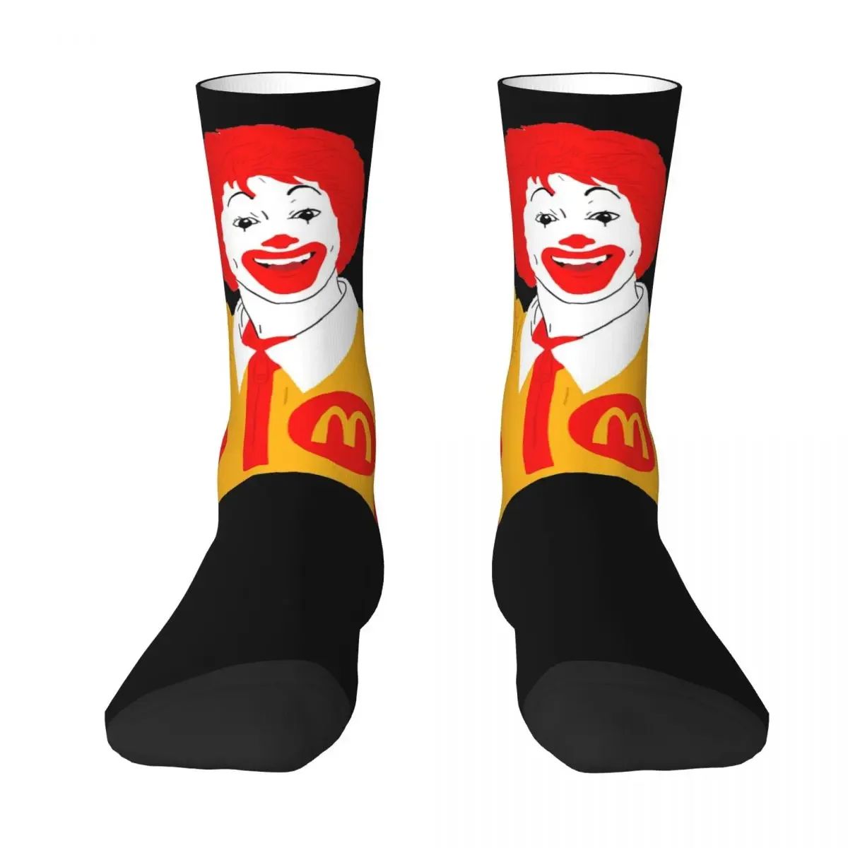 Ronald Socks Harajuku Sweat Absorbing Stockings All Season Long Socks Accessories for Man's Woman's Gifts