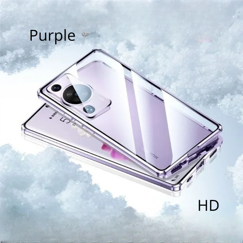 360 Double-sided Glass Phone Case for Huawei P60 P60Pro 60Art Metal Magnetic Lens Protector Cover For Huawei P50 P60 Pro Coque