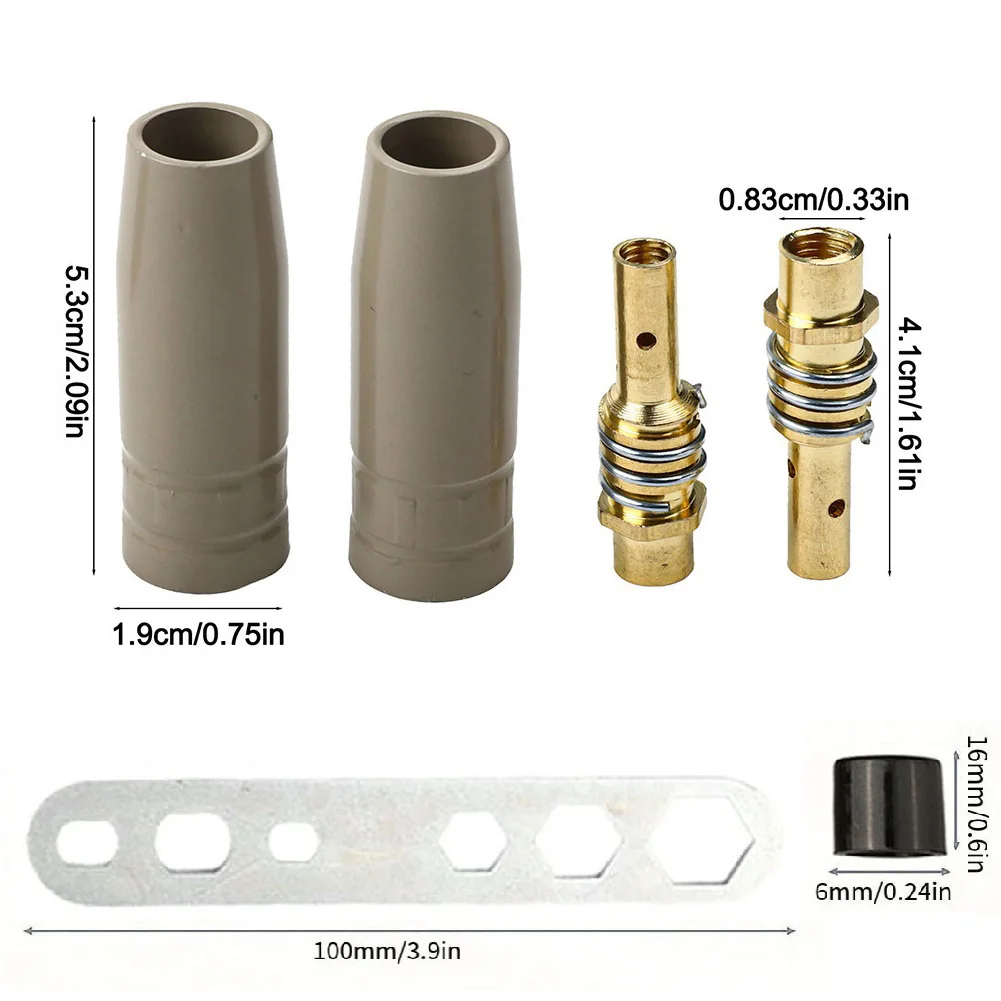 

Набор из 18 сопел для сварки с покрытием для 15AK, защитные сопла с отверстием наконечника 0,9 мм, медный материал, для безвоздушного распыления