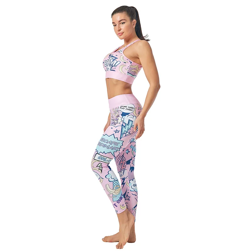 Leggings sport women fitness Seamless Print Yoga Pants leggings for fitness Running Sports pants Fitness Slim Gym Leggings 2024