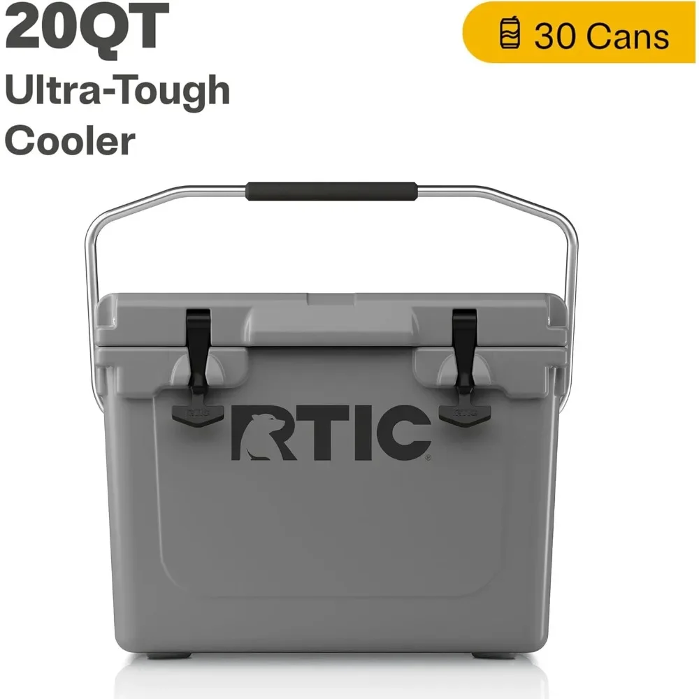 Ultra-Tough Cooler, Hard Insulated Ice Chest Box for Beach, Drink, Beverage, Camping, Picnic, Fishing, Boat, Barbecue