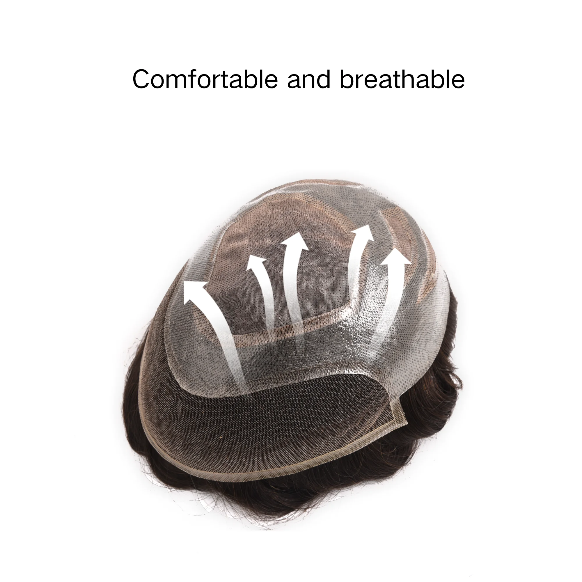 نظام استبدال الشعر المستعار 100% نظام شعر أوروبي من الدانتيل البشري الحقيقي بدانتيل أمامي وأعلى مع PU