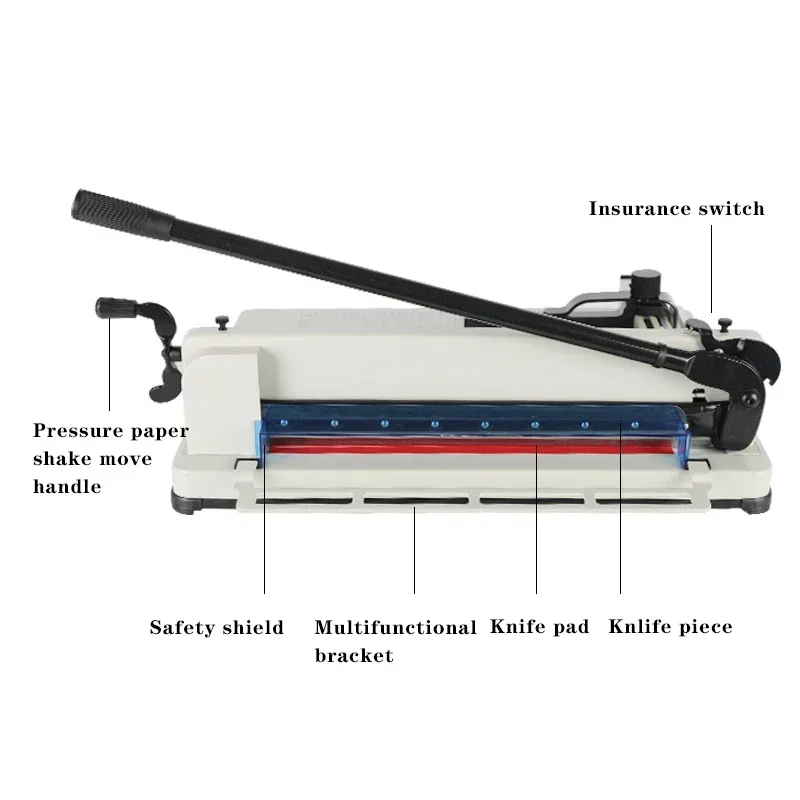 New Electric 858 Heavy Duty Cutter Manual Type A3 Steel Photo Printing Leather Paper Cutter Small Desktop Pvc Paper Cutter