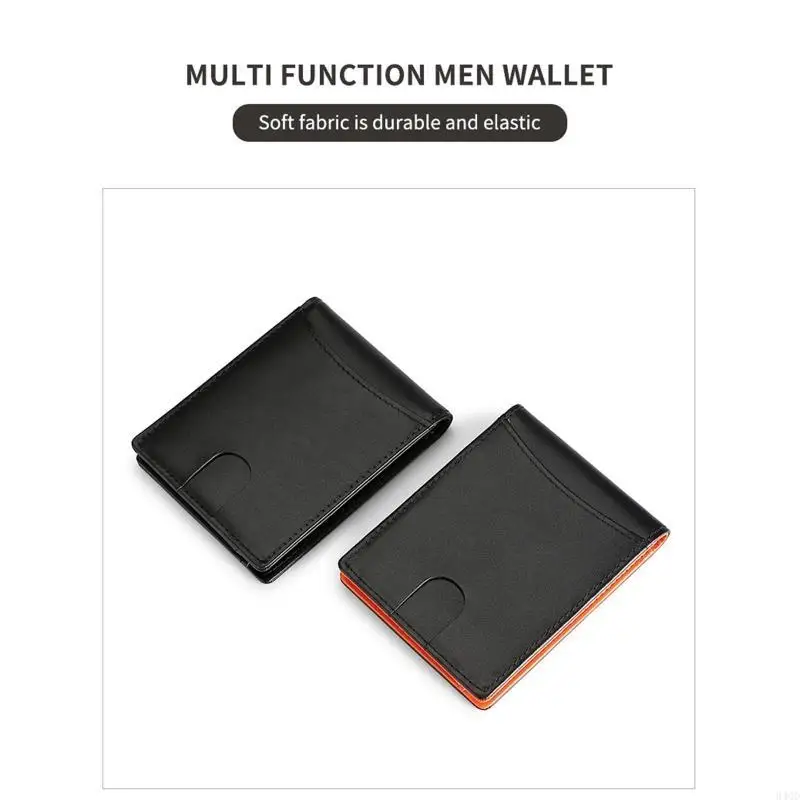 

340D Wallet with Metal Money Clip RFID Blocking Window Bifold Wallet for Men