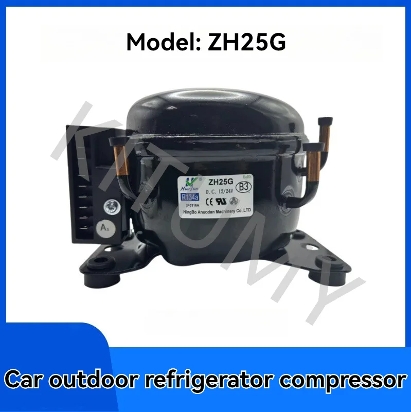 Compressor DC 12V 24V Suitable for Car Ship Refrigerator Freezer Mini Refrigerator Freezer Compressor ZH35G R134a