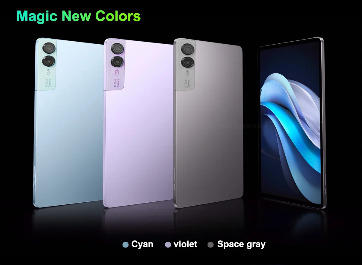 2025 Nenmone Tab40 10.95 polegadas IPS Display 4G Tablet Android 13,12GB RAM + 256GB ROM Octa-core Unisoc T616, 8MP + 20MP Câmera 8200mAh