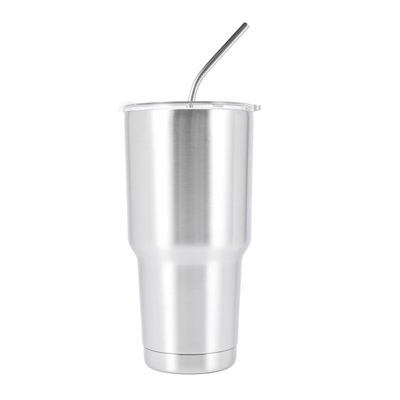 3X Tumbler Cup With Lid Straw 30 Oz Double Wall Vacuum Flask Insulated Beer Cup Drinking Thermoses Coffee