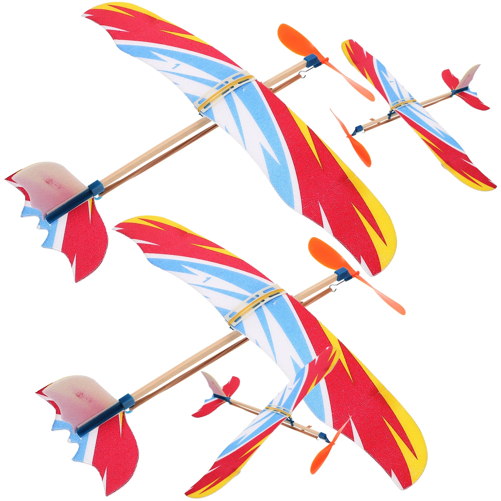 

4Pcs Creative Foams Planes Children Glider Lightweight Safe Durable Interactive Outdoor Leisure Time Bright Color Handeye