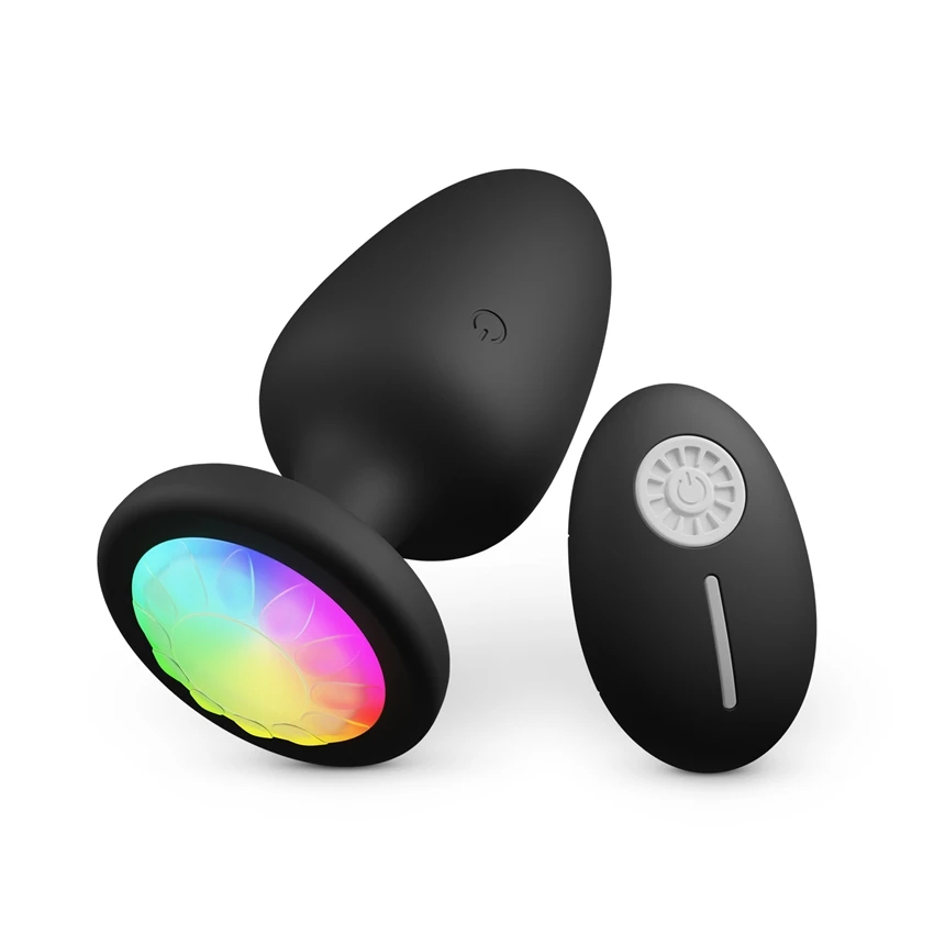 Wireless Remote Led Light Anal Vibrator Sex Toy For Men Women Anal Plug Male Prostate Massage Vagina Vibrator Anus Butt Plug 18