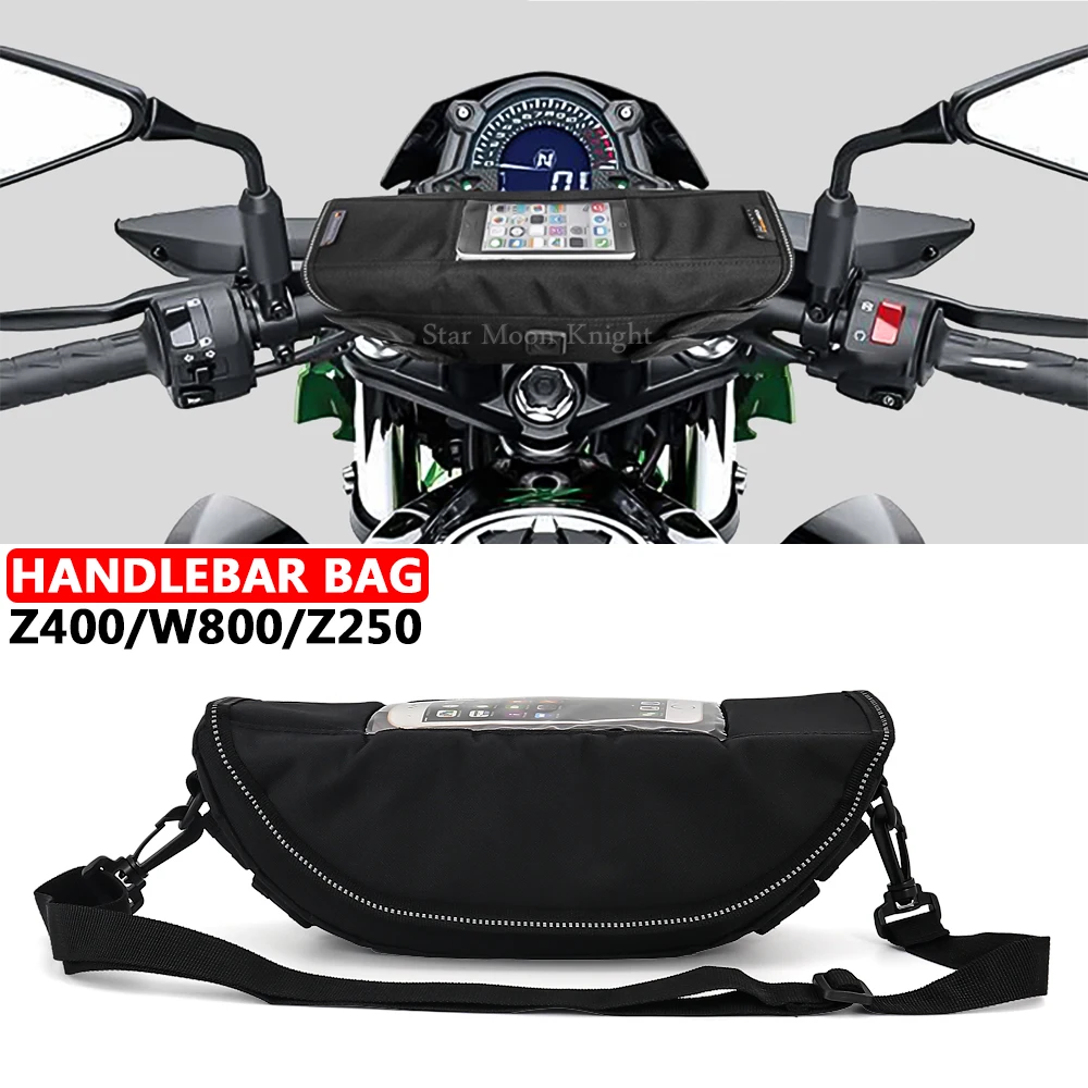 

Motorcycle Accessories Waterproof Bag Storage Handlebar bag Travel Tool bag For Kawasaki Z400 ABS W800 Z 400 W 800 Z250 Z 250