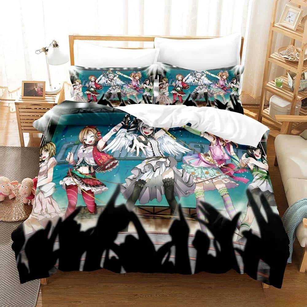 

Fashion 3d Print Anime Kawaii Girls THE iDOLM@STER Bedding Set Single Twin Full Queen King Size Bed Set Bedroom Duvet Cover Sets