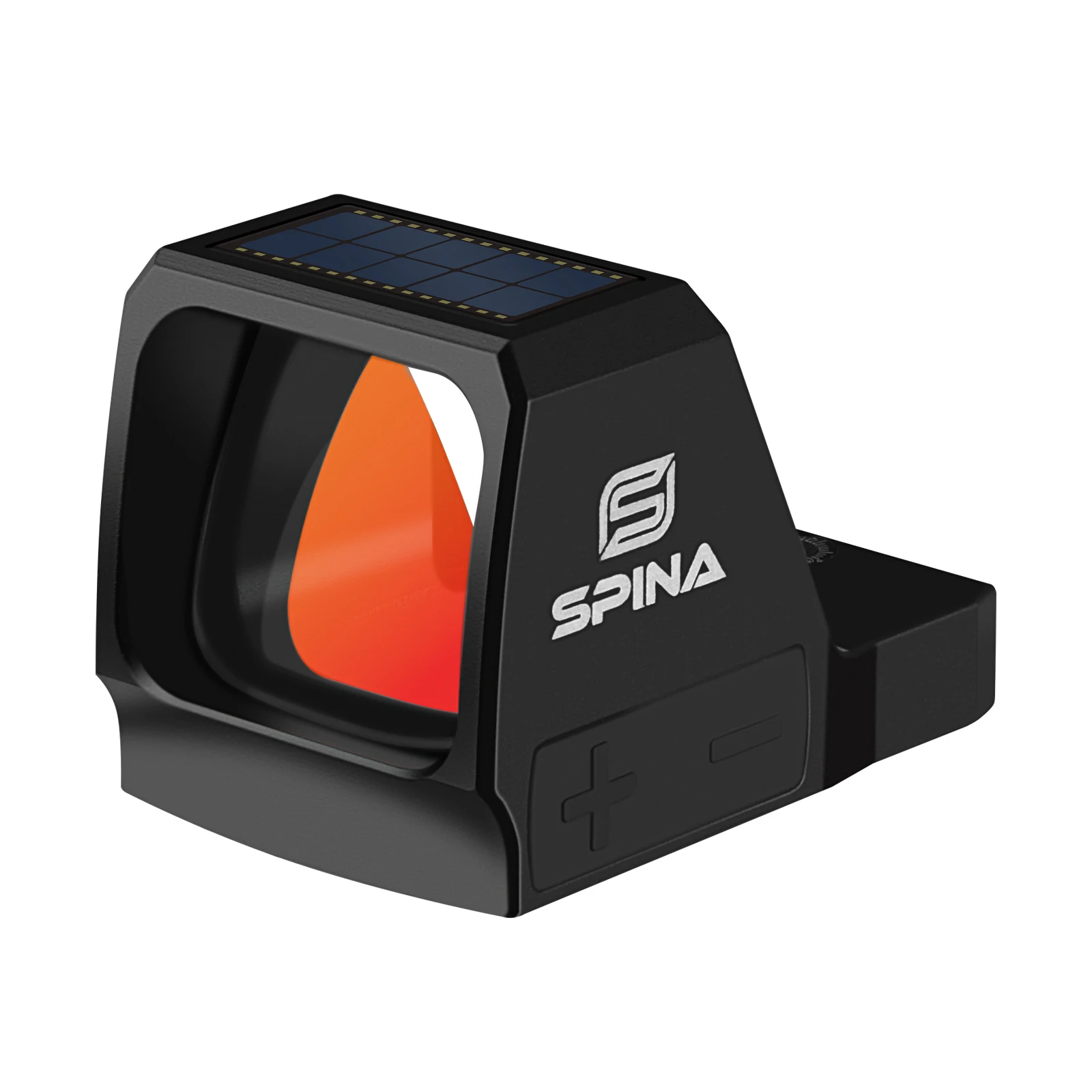 SPINA OPTICS Solar Energy Wide Field of View Red Dot Sight RMR Glock Pistol Dot Scope with RMR Footprint Adapter/20mm Rail Base