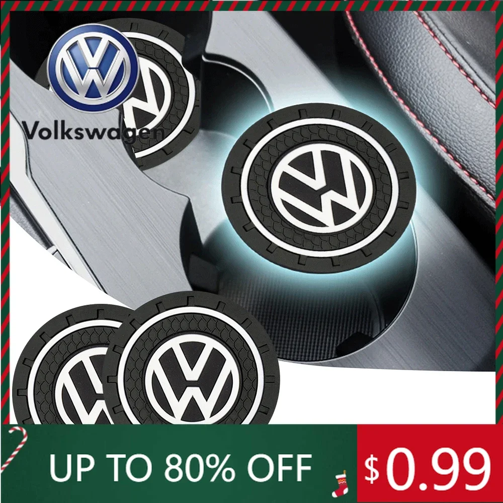 

Для VW Volkswagen Jetta MK5 Golf 1/2 шт. автомобильные противоскользящие силиконовые подставки для стаканов, подкладки для автомобильного интерьера, для Volkswagen VW Tiguan Jet